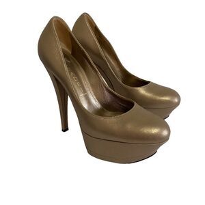 CASADEI Leather Triple Platform Heels